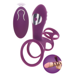 happiness TOYJOY Étui pénien vibrant Halo Halo C-Ring Happiness 7cm Violet